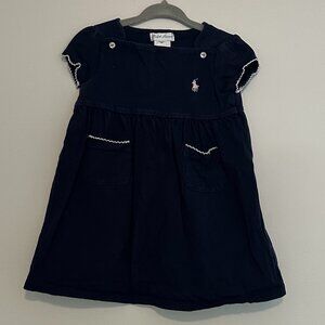 Polo Ralph Lauren, Girls Navy Dress, Size 18M